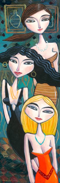 Gemälde dreier Frauen